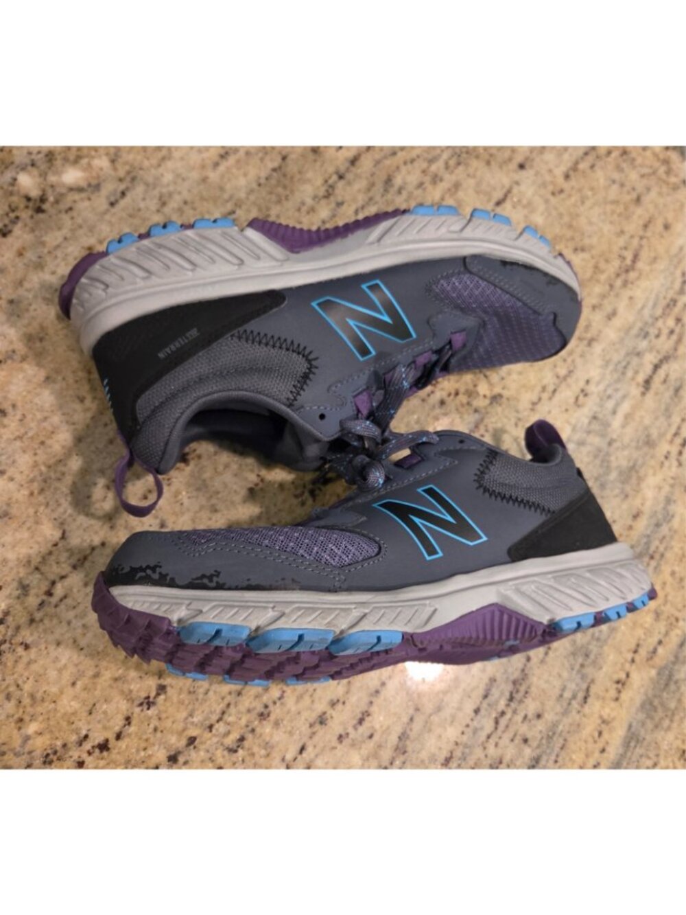 New Balance 510 v5 gray purple WT510CT5 Woman Size 8 Sneakers Retro Shoes - Picture 9 of 13